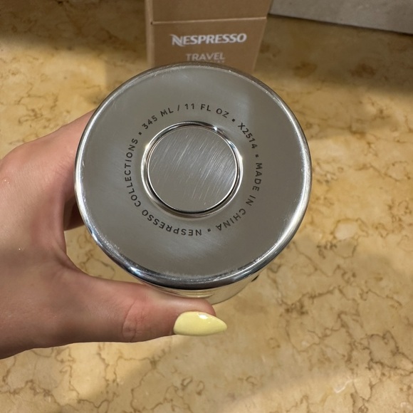 Nespresso Travel Mug - Silver with Black Lid new - Picture 7 of 7